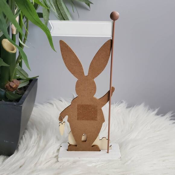 Spring Easter Bunny Start Here Decor - Picture 2 of 3
